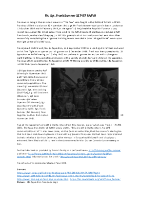 A preview of a PDF biography for Sumner, Frank